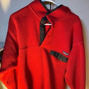 Patagonia Synchilla Lightweight Snap-T Pullover Jacket (Red)